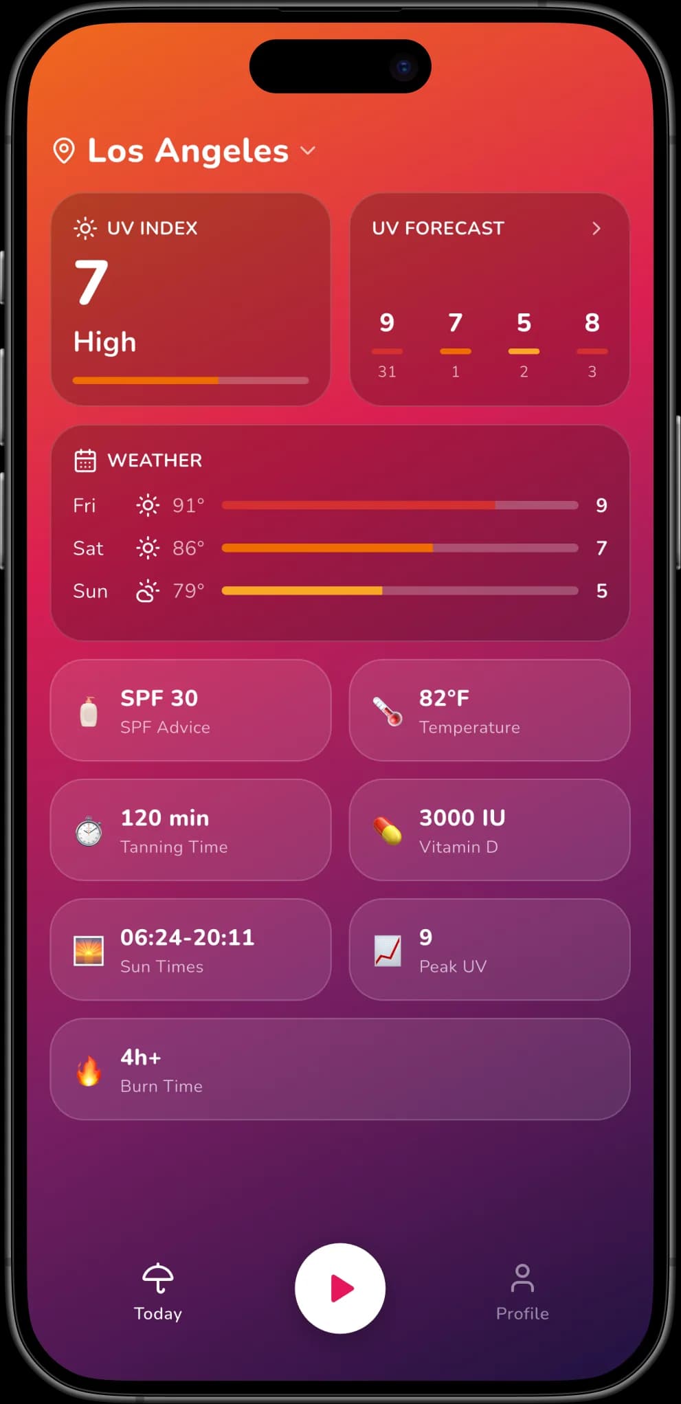 Sunlit on iPhone — screenshot 1