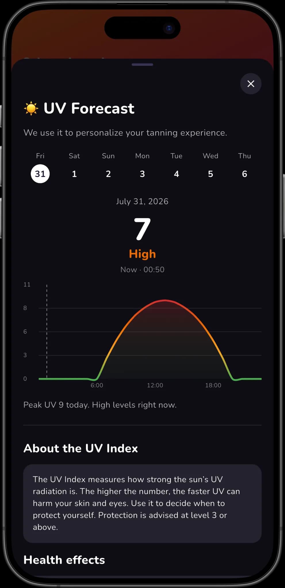Sunlit on iPhone — screenshot 5